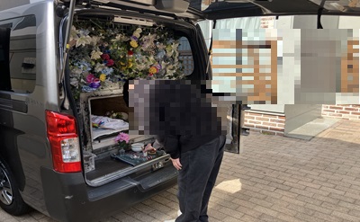 福井県坂井市で若くして旅立った愛猫ちゃんをマンション敷地内にて丁寧にお見送りいたしました